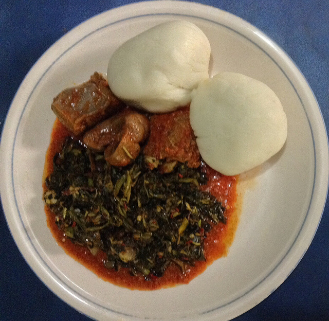 Semovita and Efo riro