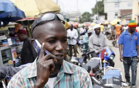 Nigerian making a call
