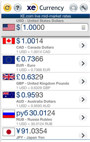 XE-Currency-app