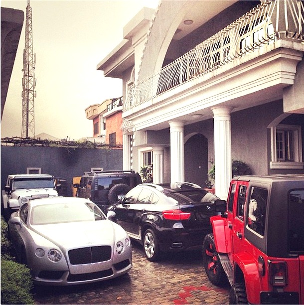 Psquare's fleet of cars