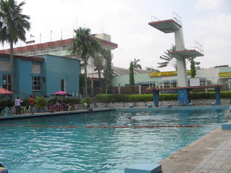 Swimming at Airport Hotel