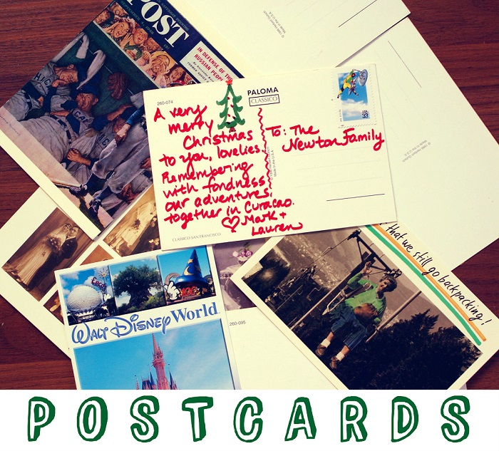 Christmas postcards