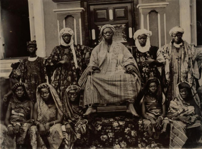 A Nigerian chief with his family, 1910