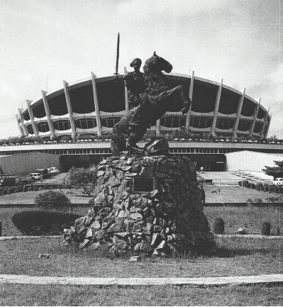 Ben Ekanem’s equestrian Statue of Queen Amina- National Theatre Lagos, 1980