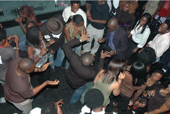 Nigerians partying hard