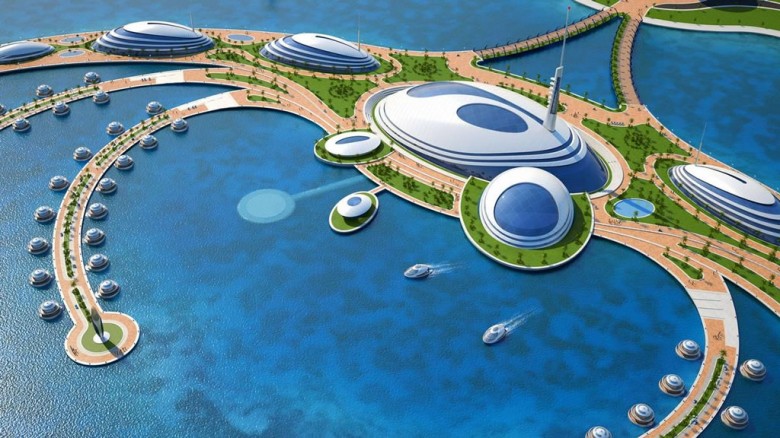 The Amphibious Octopus Resort - floating luxury hotel