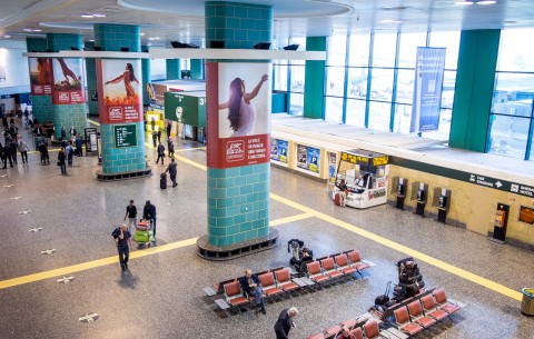 Inside Malpensa Airport, Milan