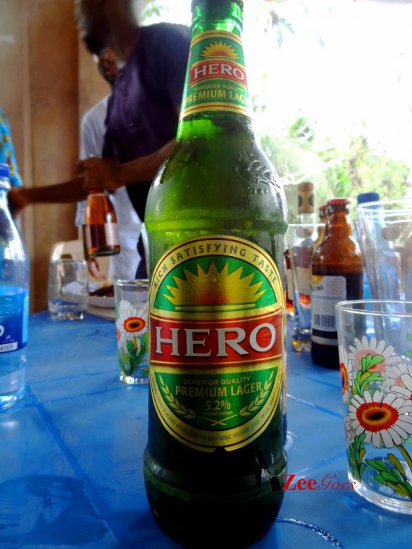First time ever trying out this brand of beer, Hero, not a popular brand in Lagos (Source: zeegoes.com)