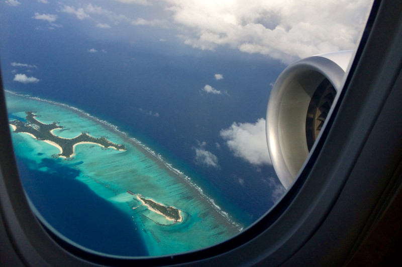 maldives aerial view