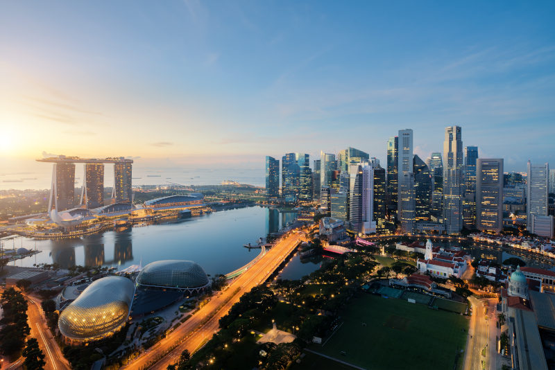 singapore visa city skyline