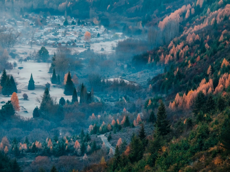 Autumn landscapes in New Zealand