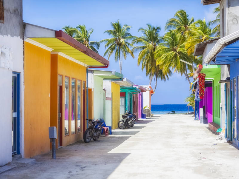 Shopping Street of Maldives ( Maafushi )