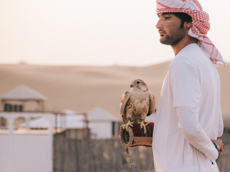 Dubai desert camp scenes