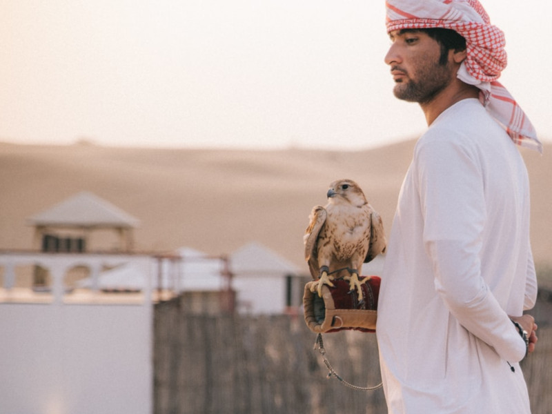 A desert safari camp in the UAE