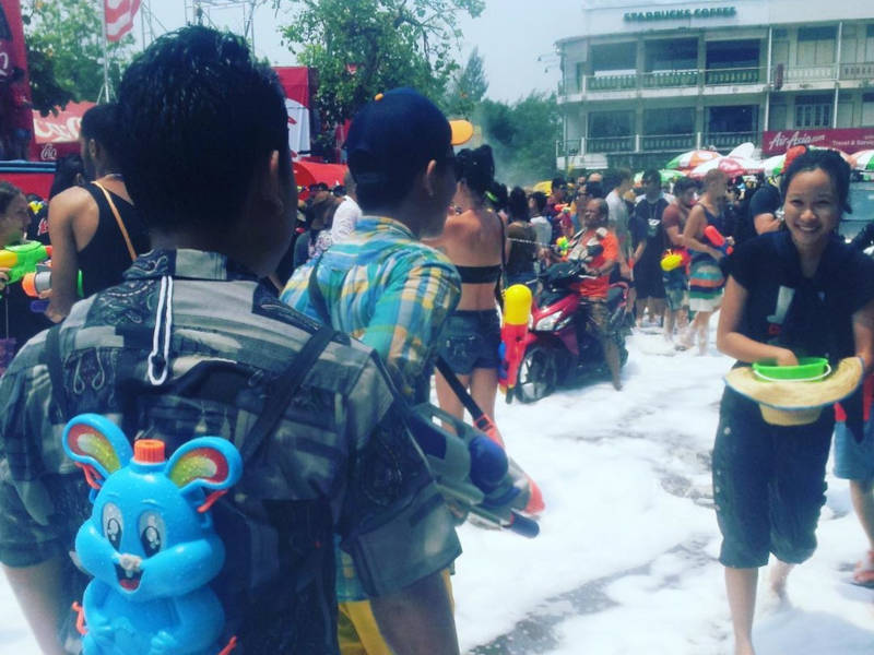 Wet fun at Songkran in Thailand