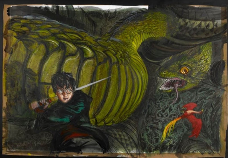 Harry Potter annd the Basilisk - Google Arts and Culture