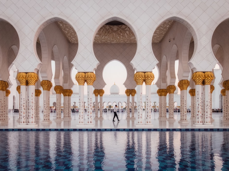 Sheikh Zayed Grand Mosque in Abu Dhabi