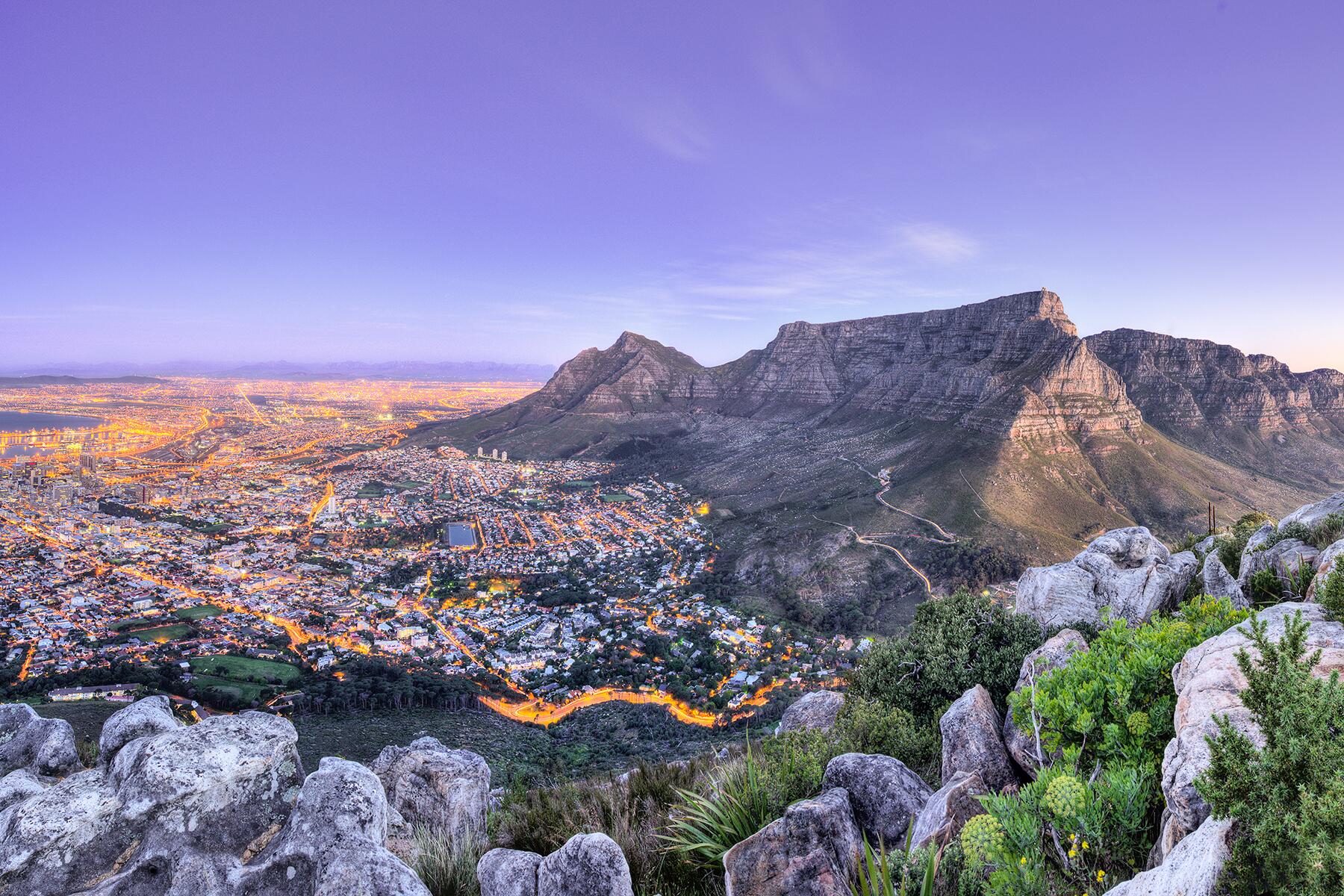 Table Top Mountain - places to visit in Cape Town